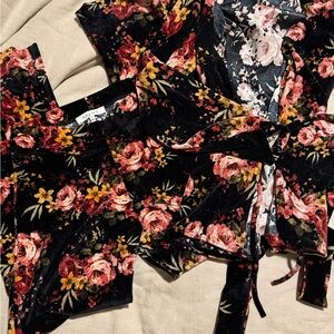 Floral Velvet Kimono